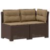 vidaXL Canap&eacute; de jardin 2 places avec coussins look rotin 2 place PP
