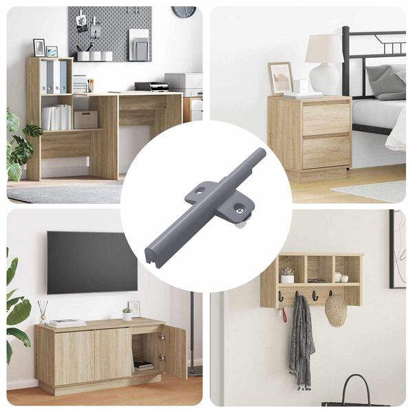 vidaXL Amortisseur &agrave; fermeture douce 1161 pcs Gris 125 x 47 x 15 mm PP