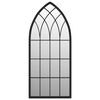 vidaXL Miroir Noir 70x30 cm Fer pour utilisation &agrave; l'int&eacute;rieur