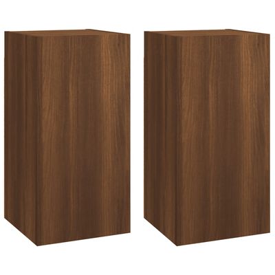 vidaXL Ensemble de meubles TV 4 pcs Chêne marron Bois d'ingénierie