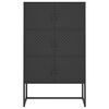 vidaXL Buffet haut Noir 80x35x135 cm Acier