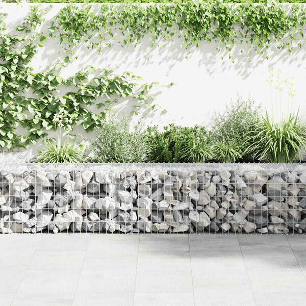 vidaXL Mur en gabion avec couvercles Acier galvanis&eacute; 300x30x50 cm