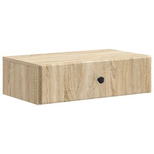 vidaXL Table d'appoint murale Ch&ecirc;ne Sonoma 59 x 34,5 x 17 cm