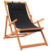 vidaXL Chaises de plage pliables lot de 2 noir tissu