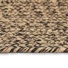 vidaXL Tapis Naturel et noir 80 x 400 cm Jute