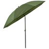 vidaXL Umbrella de p&ecirc;che Jaune arm&eacute;e 240 x 210 cm Polyester Oxford