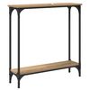 vidaXL Table console avec &eacute;tag&egrave;re Ch&ecirc;ne artisanal 75 x 22,5 x 75 cm