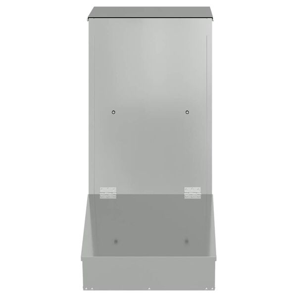 vidaXL Distributeur de porcs Argent 55 x 38 x 76 cm Acier galvanis&eacute;