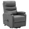 vidaXL Fauteuil Gris clair Tissu