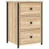 vidaXL Table de chevet ch&ecirc;ne sonoma 40x36x60 cm bois d'ing&eacute;nierie