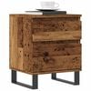vidaXL Table de chevet vieux bois 40x35x50 cm bois d&rsquo;ing&eacute;nierie