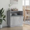vidaXL Buffet LED Gris Sonoma 71 x 34,5 x 75 cm Bois d'ingénierie