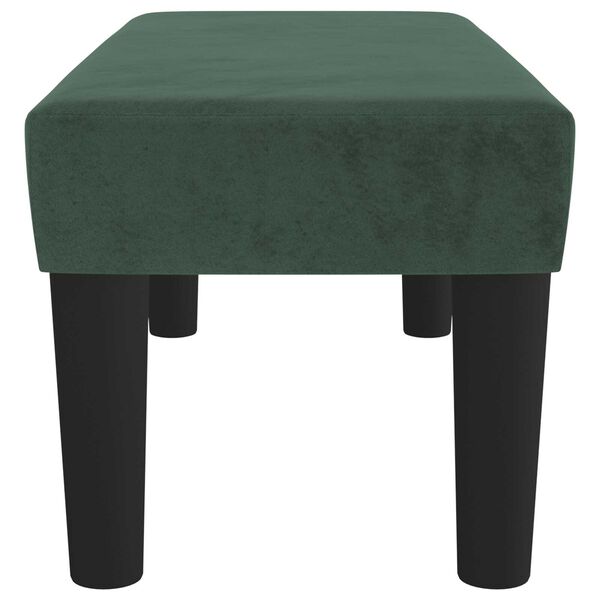 vidaXL | banc | Vert fonc&eacute; 70 x 30 x 30 cm Velours