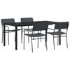 vidaXL Ensemble de meubles d'ext&eacute;rieur 5 pc Anthracite Acier
