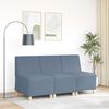 vidaXL | Unit&eacute; de Sofa Modulaire Sans Accoudoirs | Bleu 55 x 74 x 82 cm