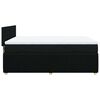 vidaXL Sommier &agrave; lattes de lit avec matelas Noir 160x200 cm Tissu