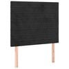 vidaXL T&ecirc;te de lit Noir 100x5x118/128 cm Velours