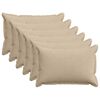 vidaXL Housse de coussin 6 pc HOUTEN Taupe 50 x 75 cm velours c&ocirc;tel&eacute;