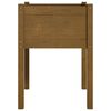 vidaXL Jardinières 2 pcs Marron miel 50x50x70 cm Bois de pin massif