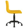 vidaXL Chaise pivotante de salle &agrave; manger Jaune moutarde Velours