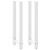 vidaXL Pieds de table de bar Blanc 2 pi&egrave;ces 50 x (110-111) cm Acier
