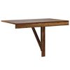 vidaXL Table murale pliable Chêne fumé 100x60x56 cm Bois d'ingénierie