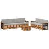vidaXL Ensembles de canap&eacute;s 8 pc Naturel et gris clair