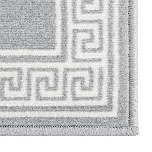 vidaXL Tapis BCF Gris avec motif 80x300 cm