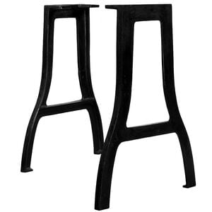 vidaXL Pied de table de salle &agrave; manger 2 pcs Cadre en A Fonte