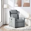 vidaXL Fauteuil de massage inclinable Gris clair Tissu
