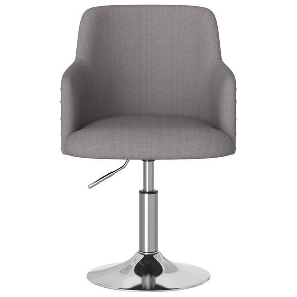 vidaXL Tabouret de bar Gris fonc&eacute; Tissu