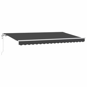 vidaXL Auvent r&eacute;tractable Anthracite 350 x 200 cm tissu