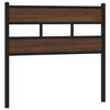 vidaXL T&ecirc;te de lit de remplacement ch&ecirc;ne marron 100 cm acier et bois d'ing&eacute;nierie