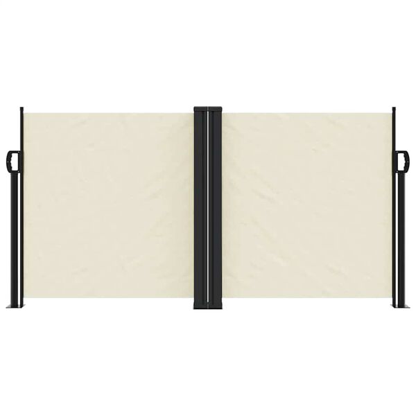 vidaXL Auvent lat&eacute;ral r&eacute;tractable cr&egrave;me 120x1000 cm