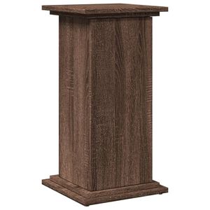 vidaXL Pi&eacute;destal avec rangement ch&ecirc;ne marron bois d'ing&eacute;nierie