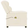 vidaXL Fauteuil de massage Crème Similicuir