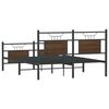 vidaXL Cadre de lit sans matelas ch&ecirc;ne marron 140x190 cm