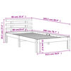 vidaXL Cadre de lit sans matelas cire marron 90x200 cm bois pin massif
