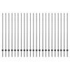 vidaXL Poteau de cl&ocirc;ture ench&acirc;ss&eacute; 22 pc Gris 200 cm
