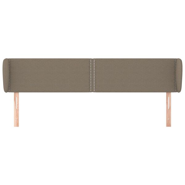 vidaXL T&ecirc;te de lit avec oreilles Taupe 203x23x78/88 cm Tissu