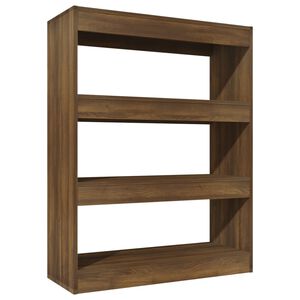 vidaXL Biblioth&egrave;que/S&eacute;parateur de pi&egrave;ce ch&ecirc;ne marron bois d'ing&eacute;nierie