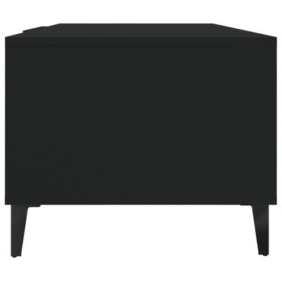vidaXL Table basse Noir 102x50x40 cm Bois d'ingénierie