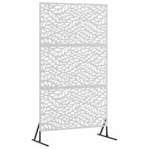 vidaXL &Eacute;cran de confidentialit&eacute; 100 x 50 x 180 cm Acier inoxydable