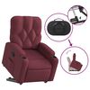 vidaXL Fauteuil inclinable rouge bordeaux tissu