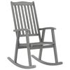 vidaXL Chaise &agrave; bascule gris bois d'acacia massif