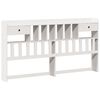 vidaXL Lit biblioth&egrave;que sans matelas blanc 180x200 cm bois pin massif