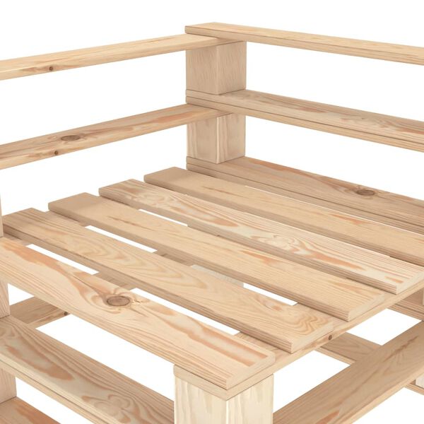vidaXL Canap&eacute; palette d'angle de jardin Bois