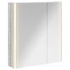 vidaXL Armoire Miroir de Salle de Bain Gris Sonoma 63,5 x 15,5 x 70 cm