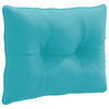 vidaXL Coussin de dos PUTTEN 100 % polyester Turquoise 50 x 40 x 10 cm