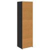 vidaXL Armoire Ch&ecirc;ne noir 50 x 41 x 185 cm Bois d'ing&eacute;nierie